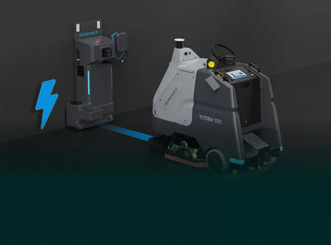 industrial robotic floor scrubber